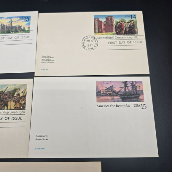 Vintage USPS First Day Of Issue Covers & Najubria 86 Postcards Lot LI3000 - Picture 4 of 7